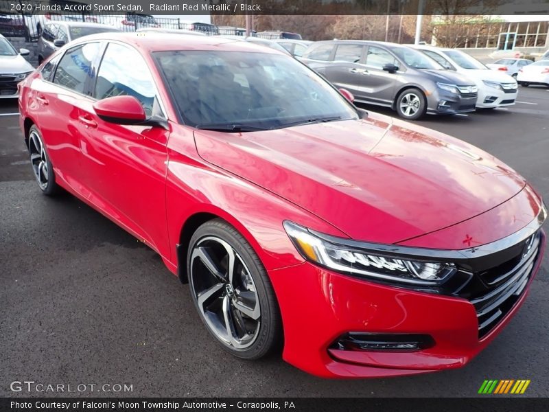 Radiant Red Metallic / Black 2020 Honda Accord Sport Sedan