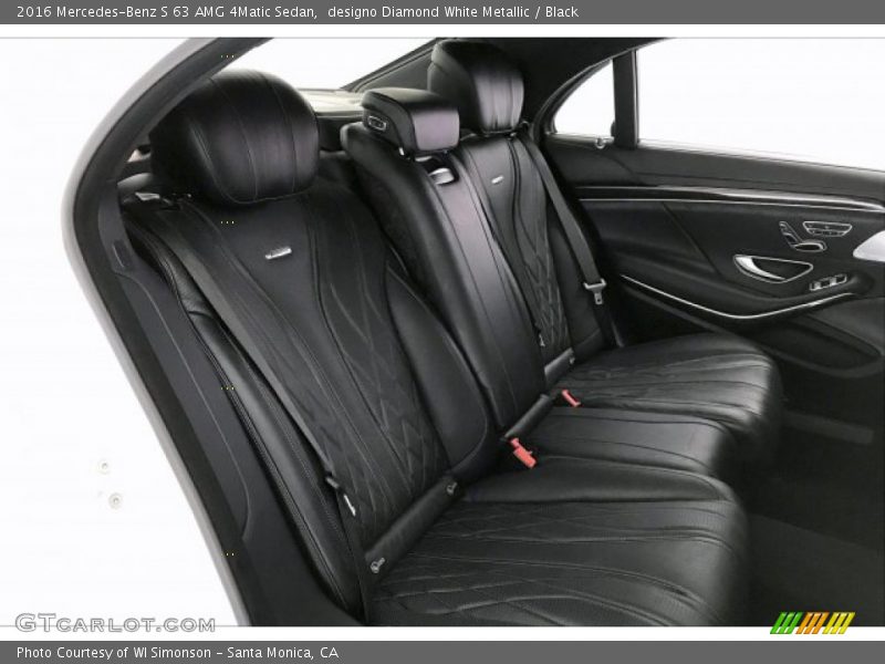 designo Diamond White Metallic / Black 2016 Mercedes-Benz S 63 AMG 4Matic Sedan
