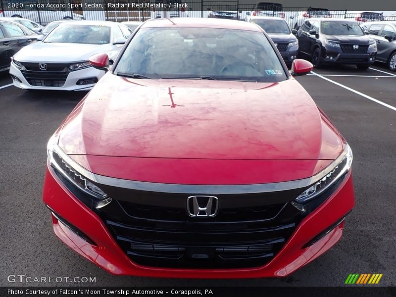 Radiant Red Metallic / Black 2020 Honda Accord Sport Sedan