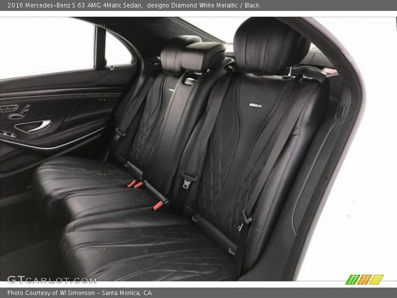 Rear Seat of 2016 S 63 AMG 4Matic Sedan