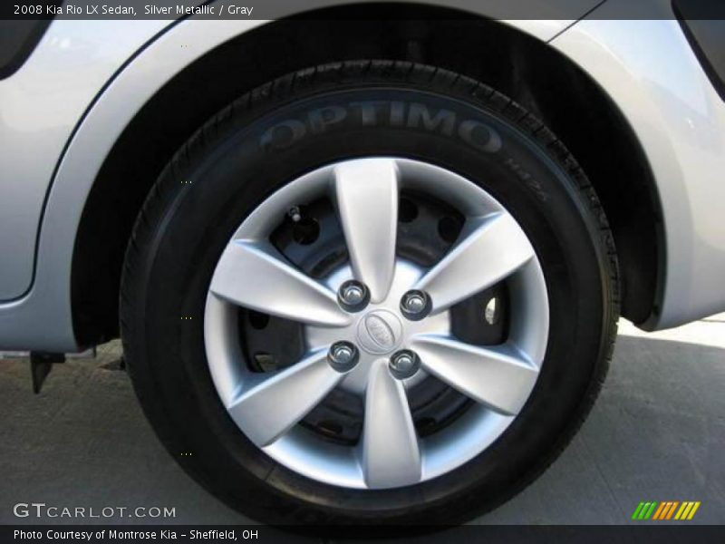 Silver Metallic / Gray 2008 Kia Rio LX Sedan