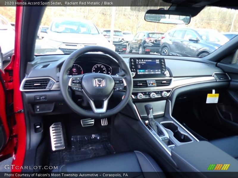 Radiant Red Metallic / Black 2020 Honda Accord Sport Sedan