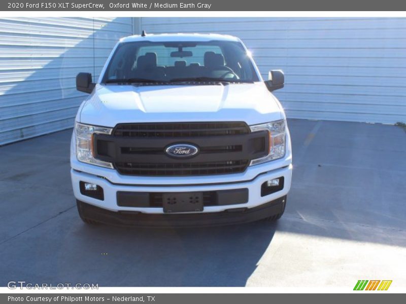 Oxford White / Medium Earth Gray 2020 Ford F150 XLT SuperCrew