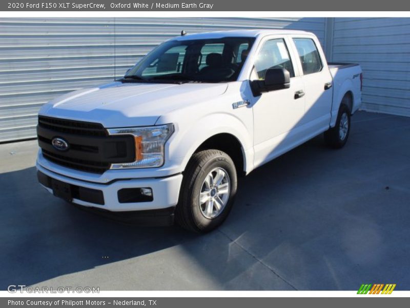 Oxford White / Medium Earth Gray 2020 Ford F150 XLT SuperCrew