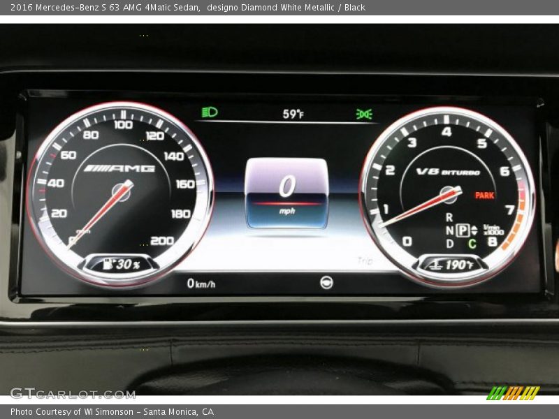  2016 S 63 AMG 4Matic Sedan 63 AMG 4Matic Sedan Gauges