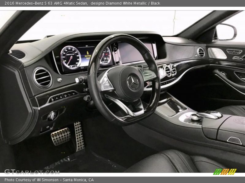 designo Diamond White Metallic / Black 2016 Mercedes-Benz S 63 AMG 4Matic Sedan