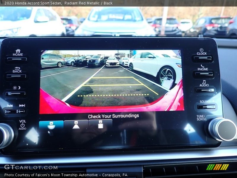 Radiant Red Metallic / Black 2020 Honda Accord Sport Sedan