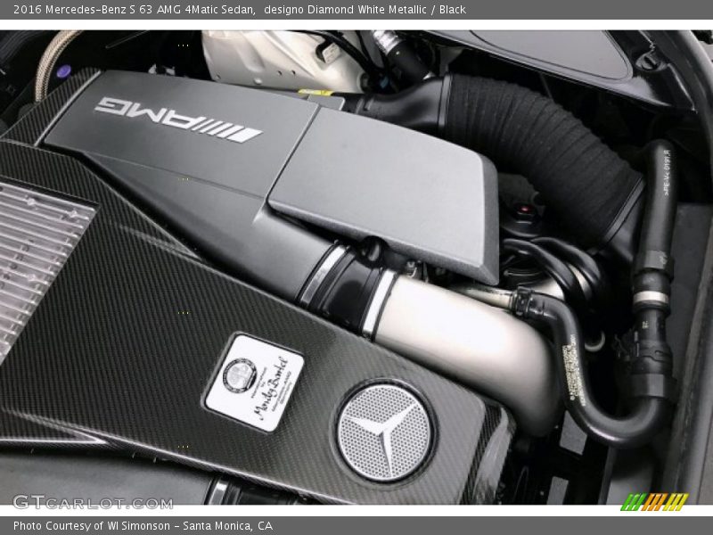 designo Diamond White Metallic / Black 2016 Mercedes-Benz S 63 AMG 4Matic Sedan