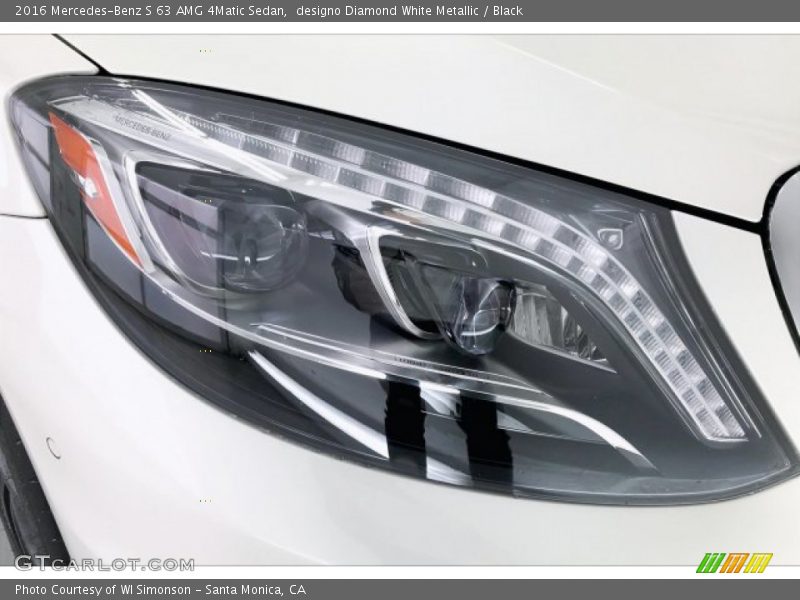 designo Diamond White Metallic / Black 2016 Mercedes-Benz S 63 AMG 4Matic Sedan