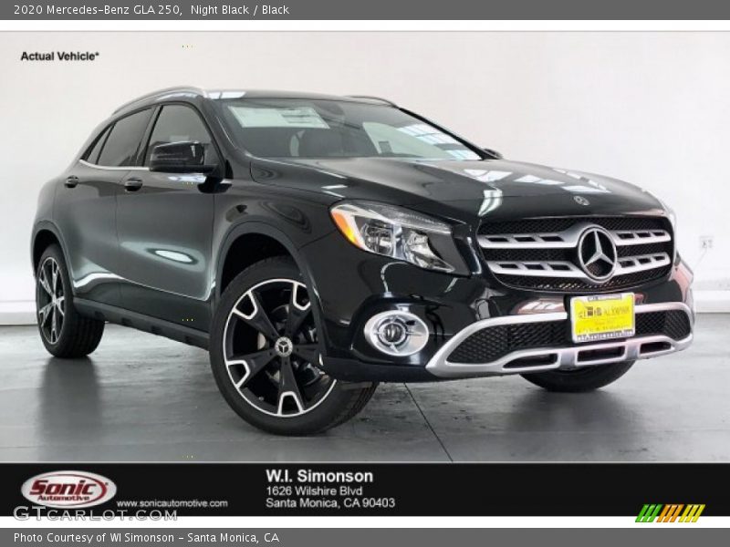 Night Black / Black 2020 Mercedes-Benz GLA 250