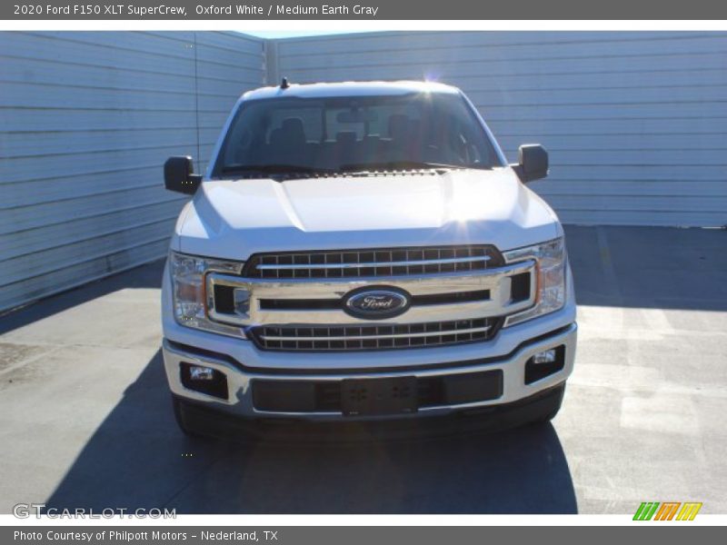 Oxford White / Medium Earth Gray 2020 Ford F150 XLT SuperCrew
