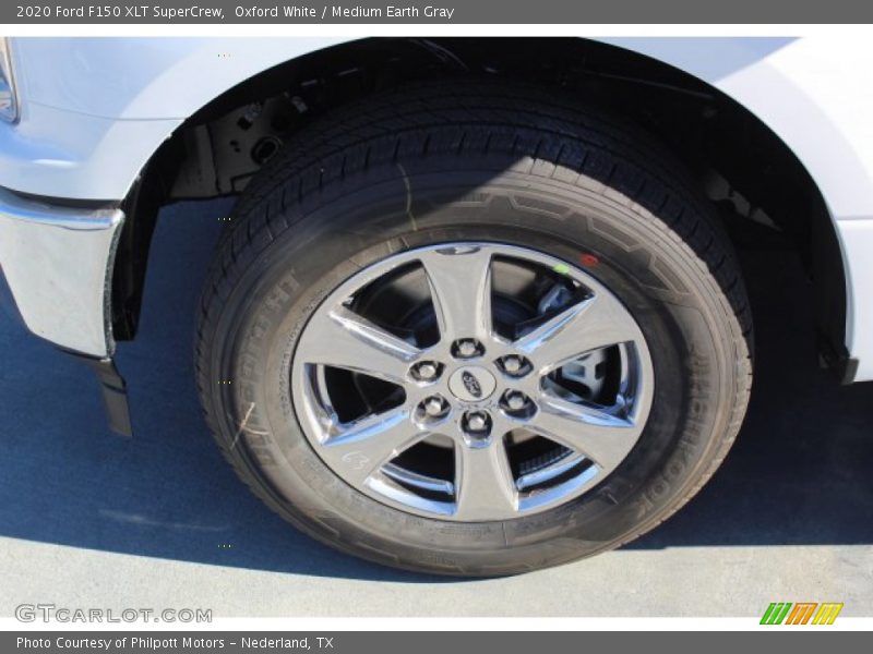Oxford White / Medium Earth Gray 2020 Ford F150 XLT SuperCrew
