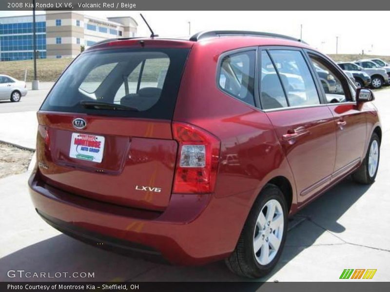 Volcanic Red / Beige 2008 Kia Rondo LX V6