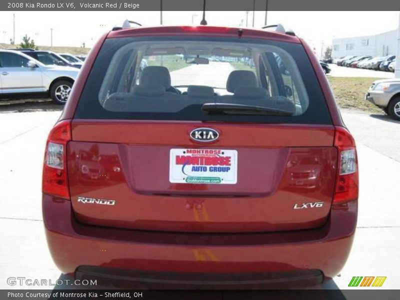 Volcanic Red / Beige 2008 Kia Rondo LX V6