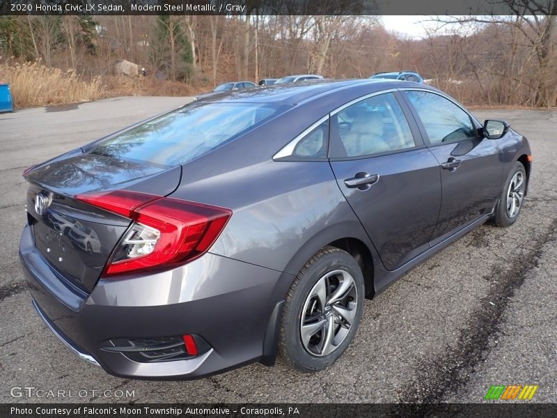 Modern Steel Metallic / Gray 2020 Honda Civic LX Sedan