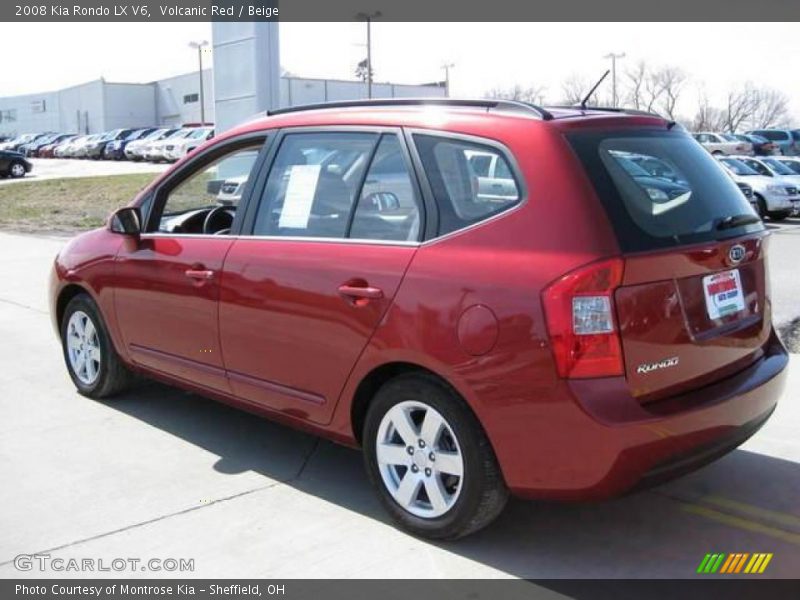Volcanic Red / Beige 2008 Kia Rondo LX V6