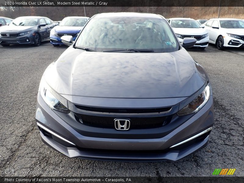 Modern Steel Metallic / Gray 2020 Honda Civic LX Sedan