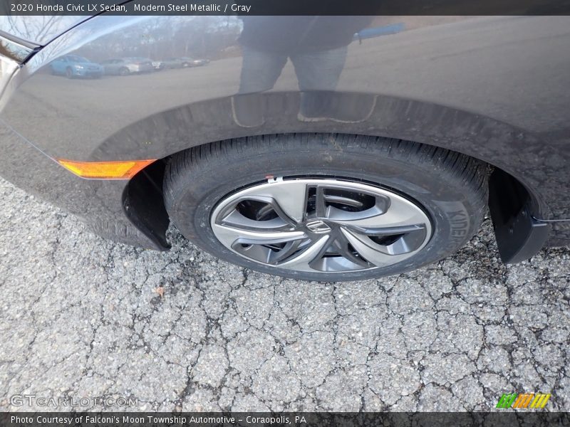 Modern Steel Metallic / Gray 2020 Honda Civic LX Sedan
