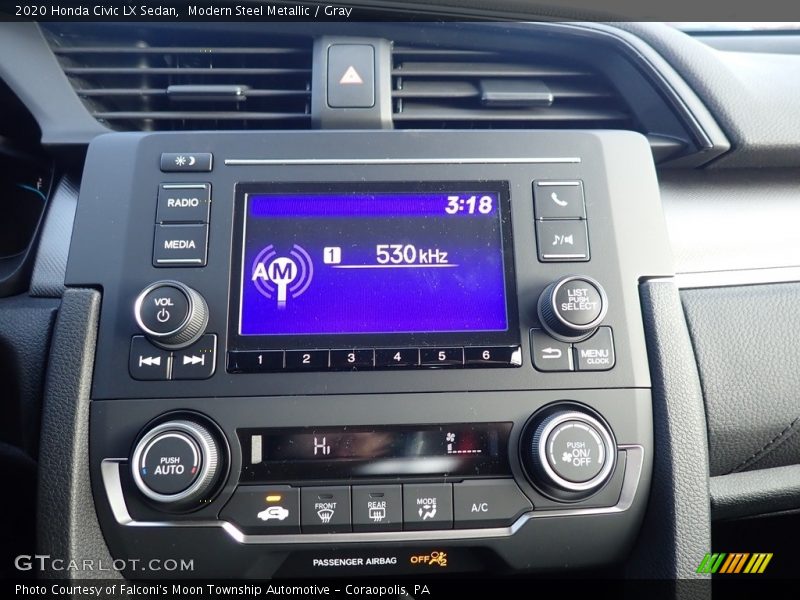 Modern Steel Metallic / Gray 2020 Honda Civic LX Sedan