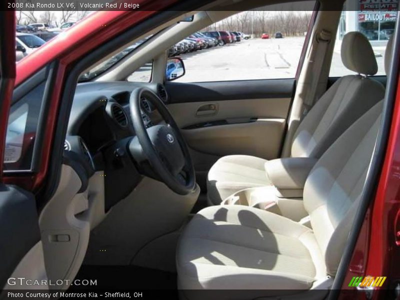 Volcanic Red / Beige 2008 Kia Rondo LX V6