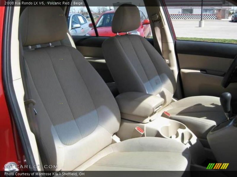 Volcanic Red / Beige 2008 Kia Rondo LX V6