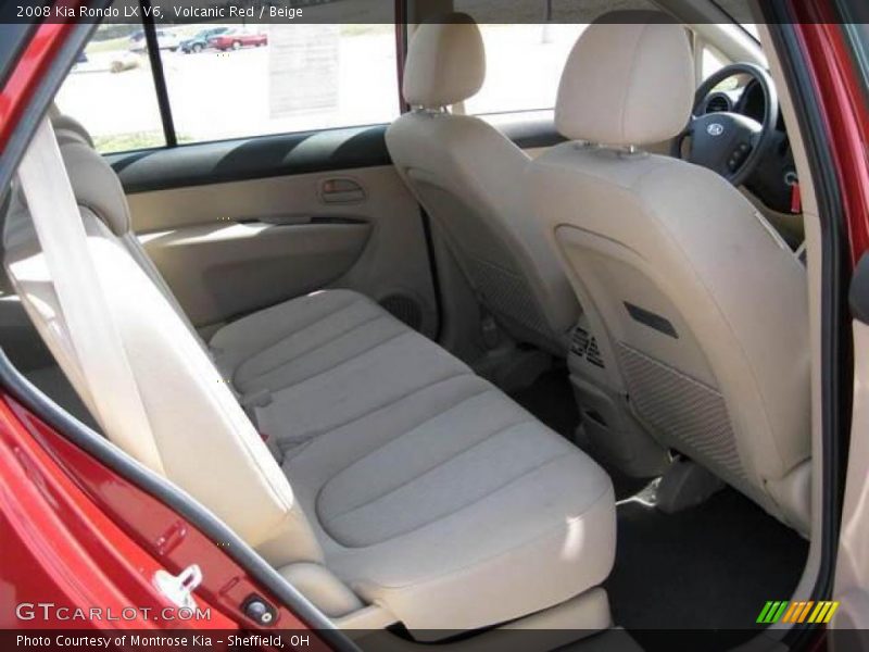 Volcanic Red / Beige 2008 Kia Rondo LX V6