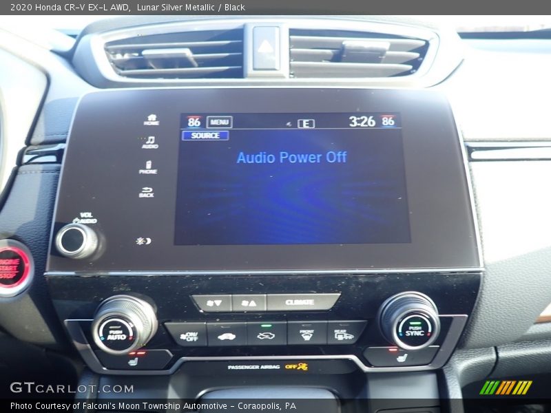 Lunar Silver Metallic / Black 2020 Honda CR-V EX-L AWD