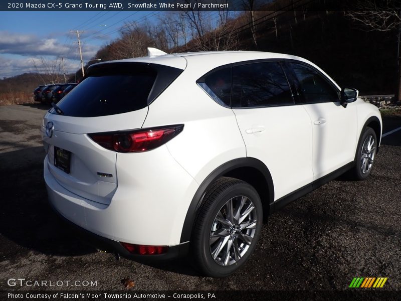 Snowflake White Pearl / Parchment 2020 Mazda CX-5 Grand Touring AWD