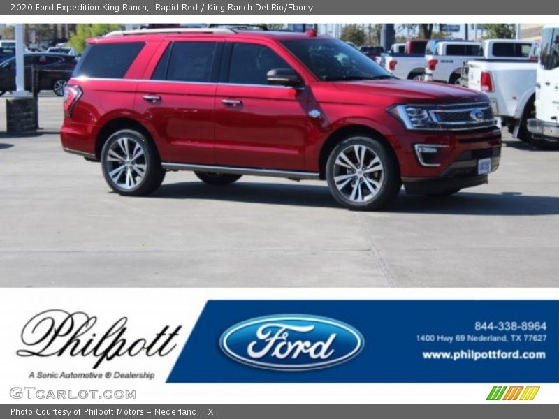 Rapid Red / King Ranch Del Rio/Ebony 2020 Ford Expedition King Ranch