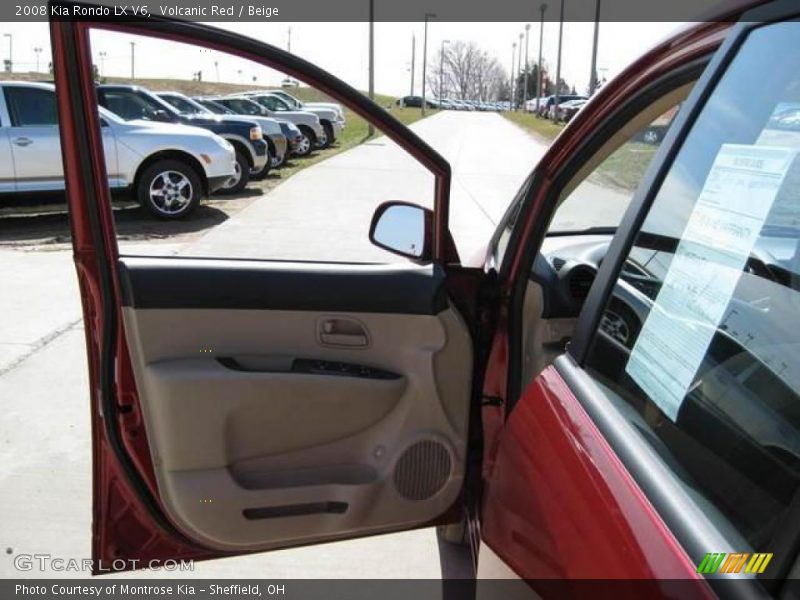 Volcanic Red / Beige 2008 Kia Rondo LX V6