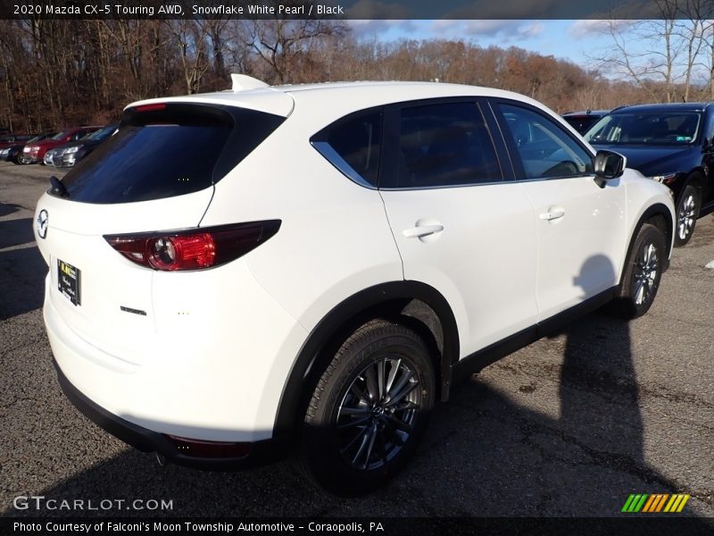 Snowflake White Pearl / Black 2020 Mazda CX-5 Touring AWD