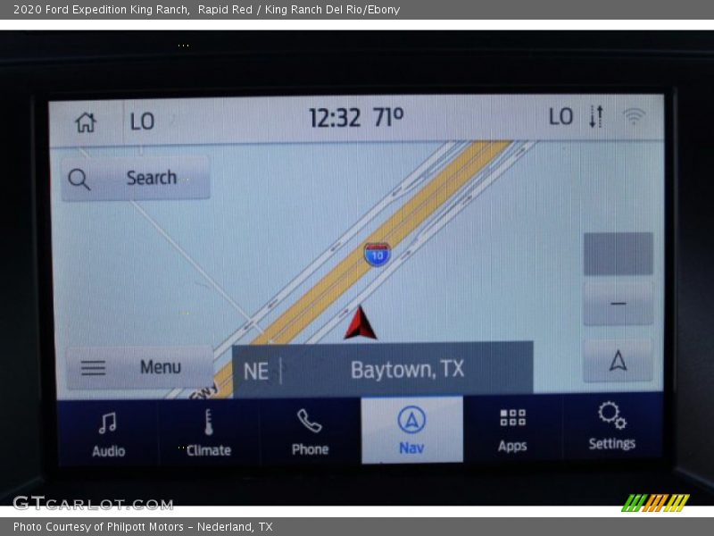 Navigation of 2020 Expedition King Ranch