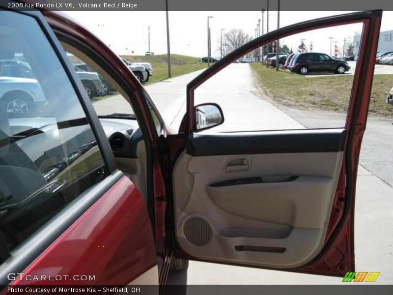 Volcanic Red / Beige 2008 Kia Rondo LX V6