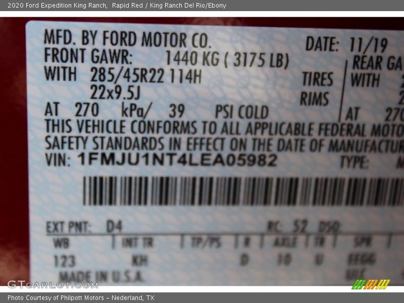 Rapid Red / King Ranch Del Rio/Ebony 2020 Ford Expedition King Ranch