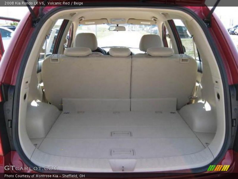 Volcanic Red / Beige 2008 Kia Rondo LX V6