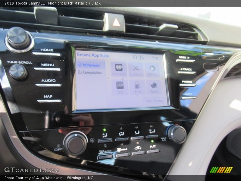 Midnight Black Metallic / Black 2019 Toyota Camry LE