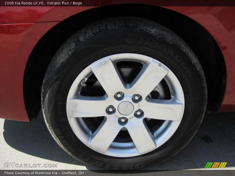 Volcanic Red / Beige 2008 Kia Rondo LX V6