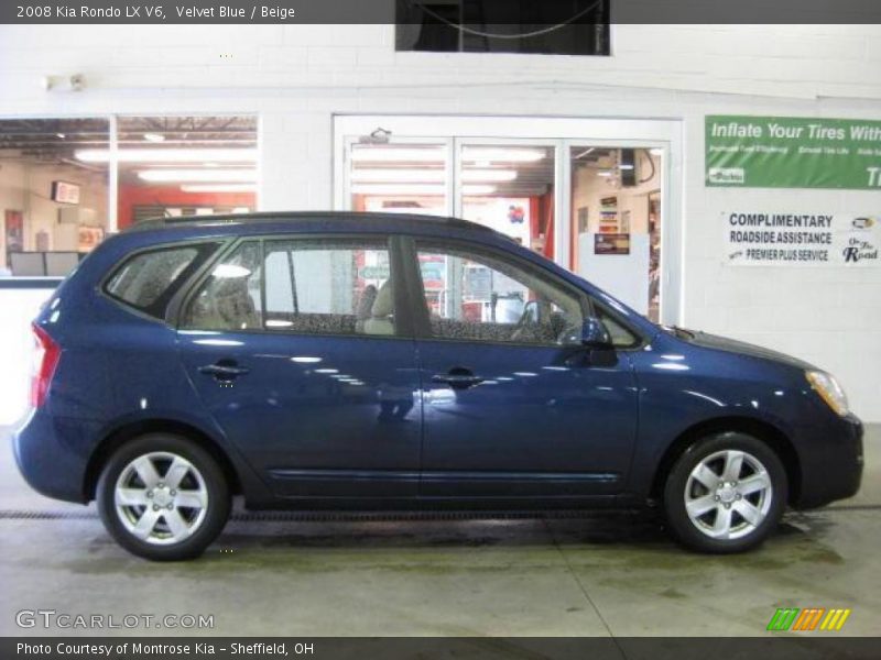 Velvet Blue / Beige 2008 Kia Rondo LX V6