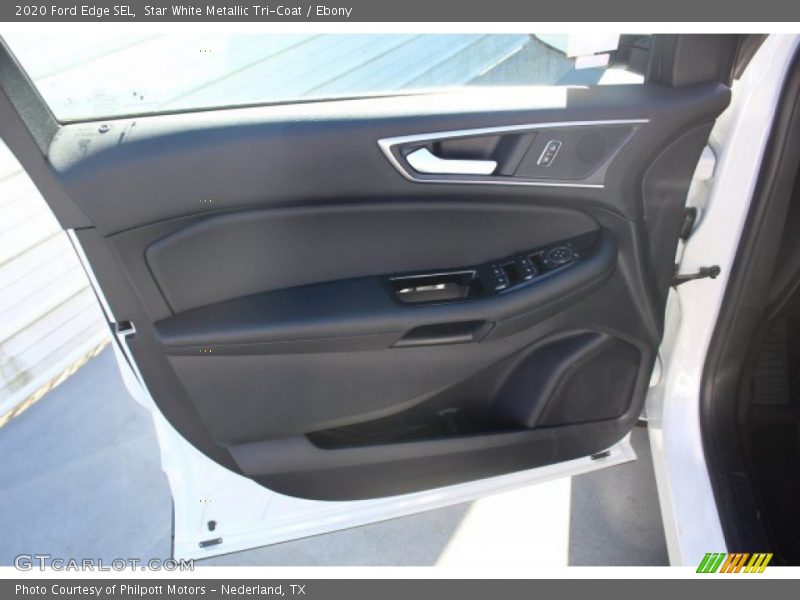Star White Metallic Tri-Coat / Ebony 2020 Ford Edge SEL