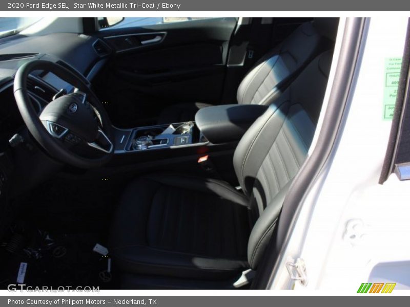 Star White Metallic Tri-Coat / Ebony 2020 Ford Edge SEL
