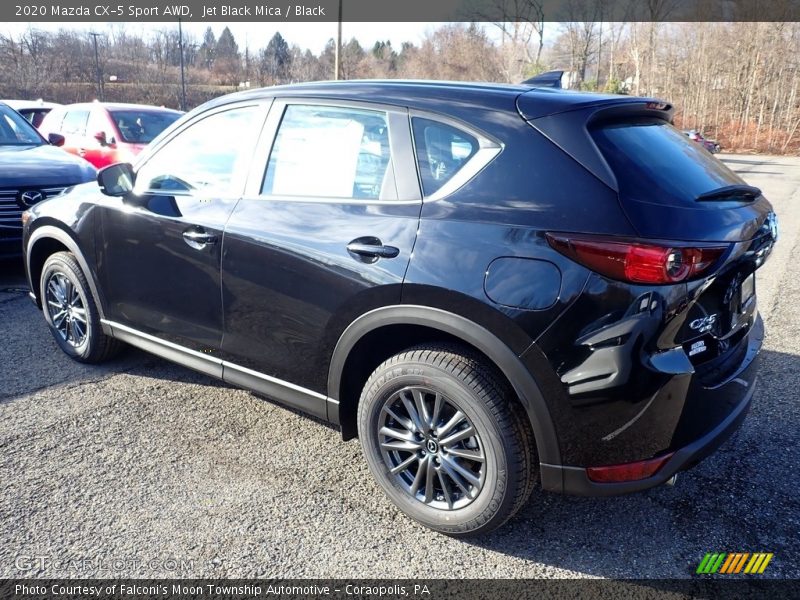 Jet Black Mica / Black 2020 Mazda CX-5 Sport AWD