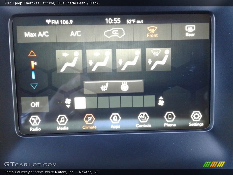 Blue Shade Pearl / Black 2020 Jeep Cherokee Latitude