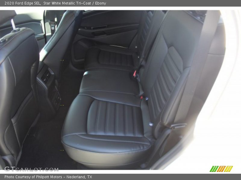 Star White Metallic Tri-Coat / Ebony 2020 Ford Edge SEL