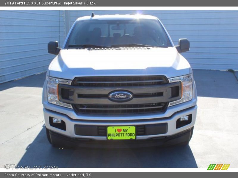 Ingot Silver / Black 2019 Ford F150 XLT SuperCrew