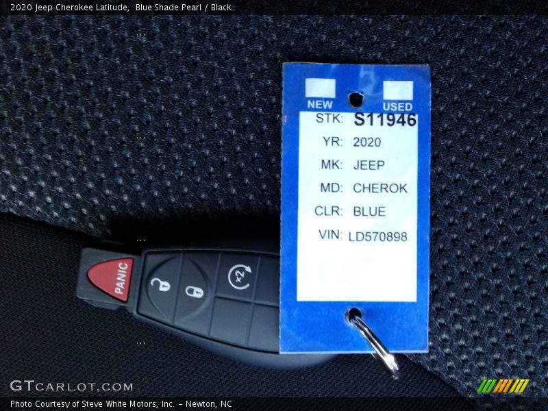 Blue Shade Pearl / Black 2020 Jeep Cherokee Latitude