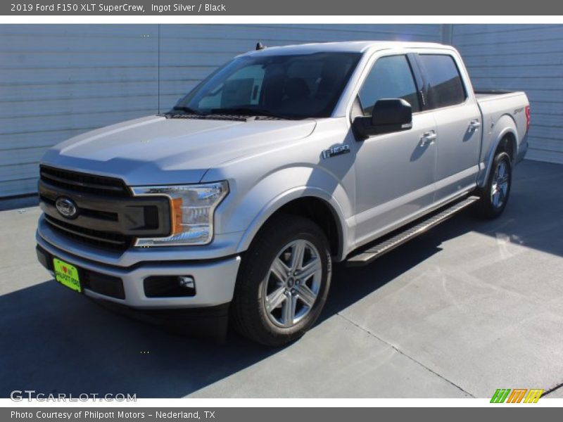 Ingot Silver / Black 2019 Ford F150 XLT SuperCrew