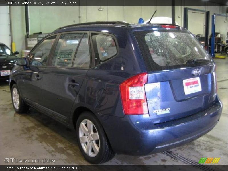 Velvet Blue / Beige 2008 Kia Rondo LX V6