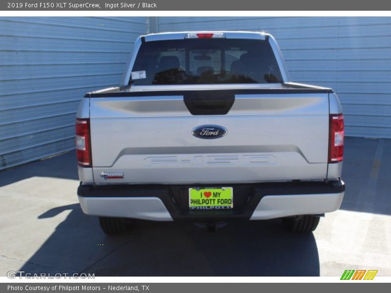 Ingot Silver / Black 2019 Ford F150 XLT SuperCrew