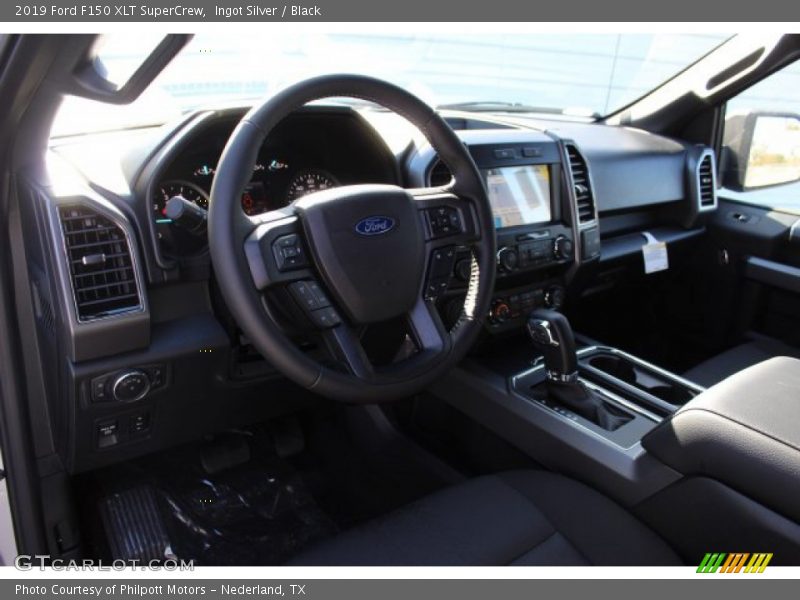 Ingot Silver / Black 2019 Ford F150 XLT SuperCrew
