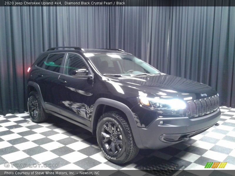 Diamond Black Crystal Pearl / Black 2020 Jeep Cherokee Upland 4x4